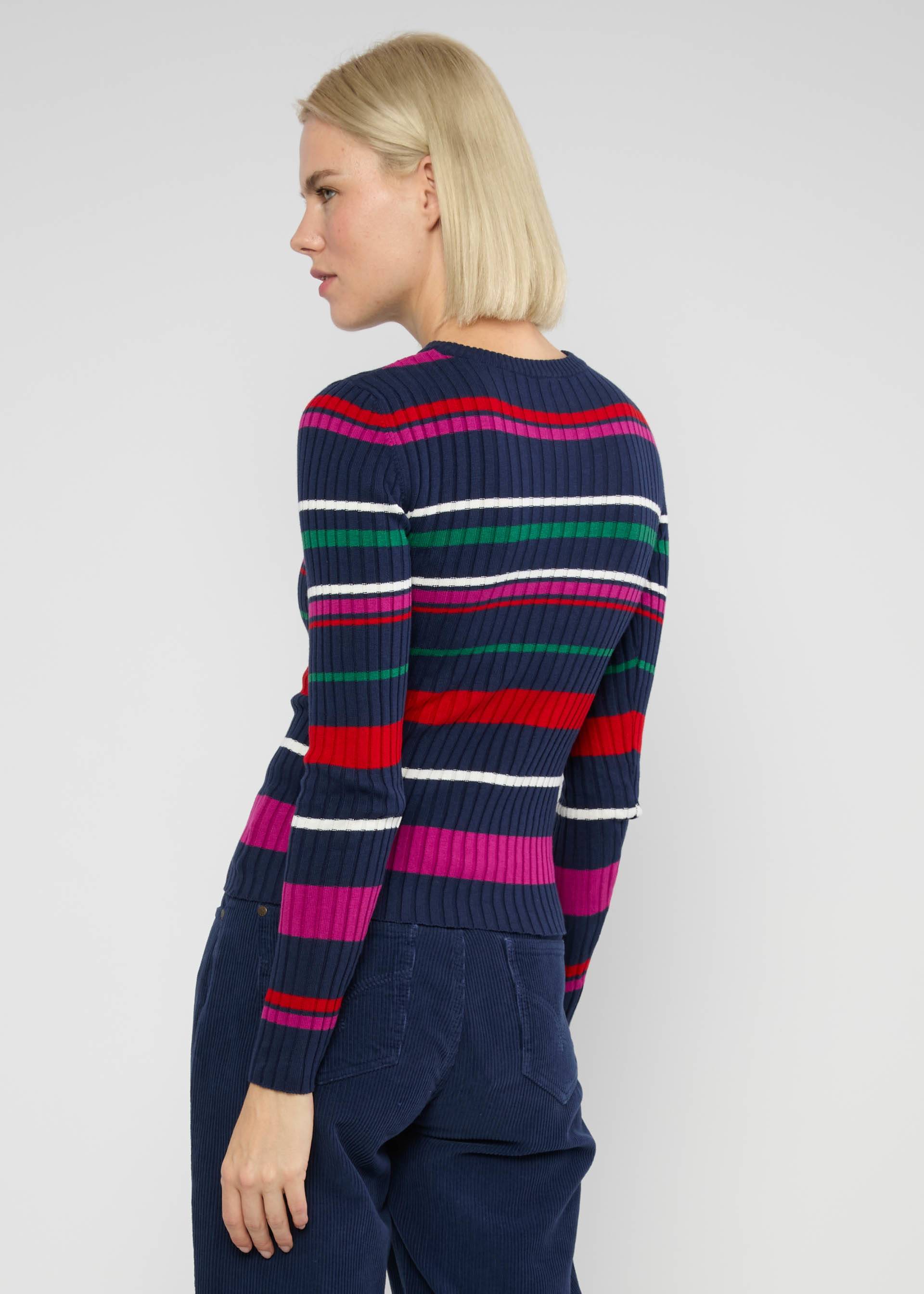 Longsleeve Jazz Crew, happy wild stripe, Knitted Jumpers, Blue