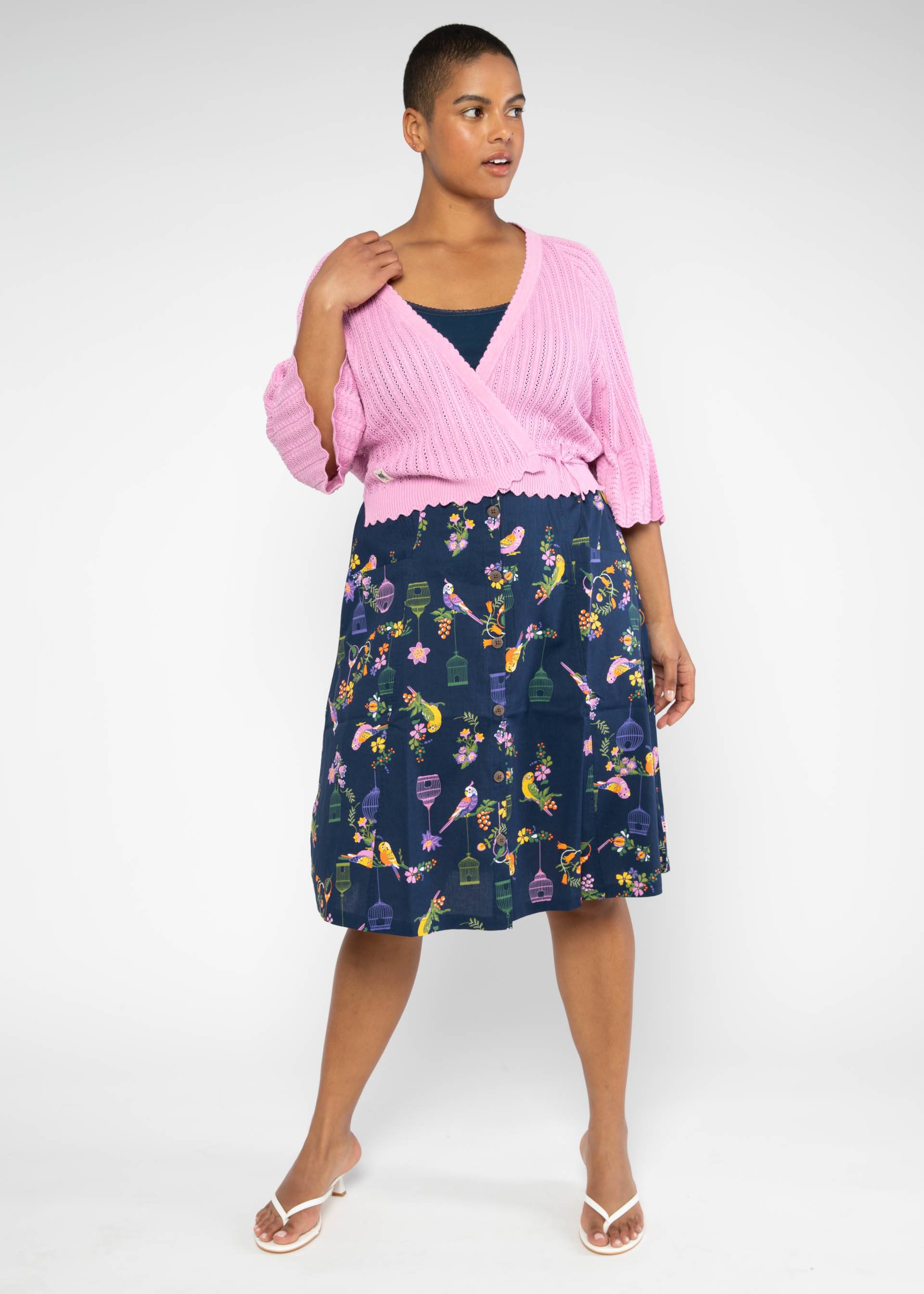 Sommerrock Clockwork Vintage, multicolor budgie, Röcke, Blau