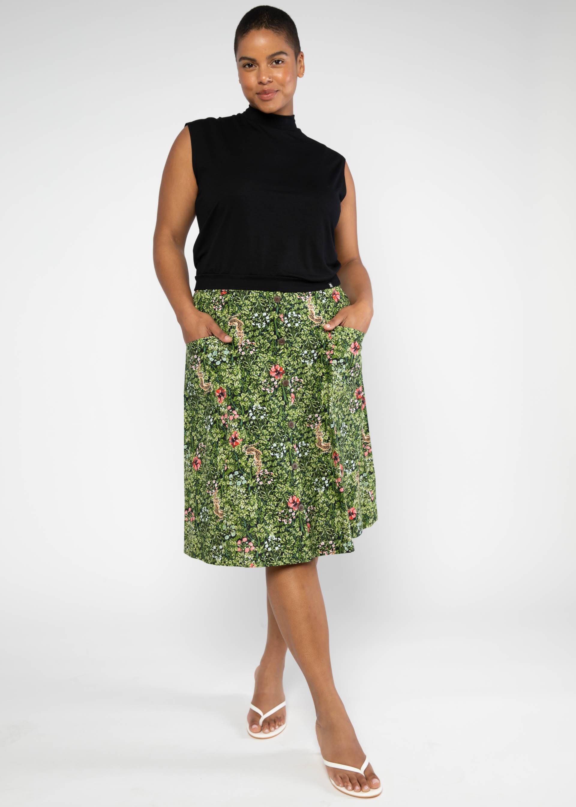 Sommerrock Clockwork Vintage, wild and shy, Röcke, Grün