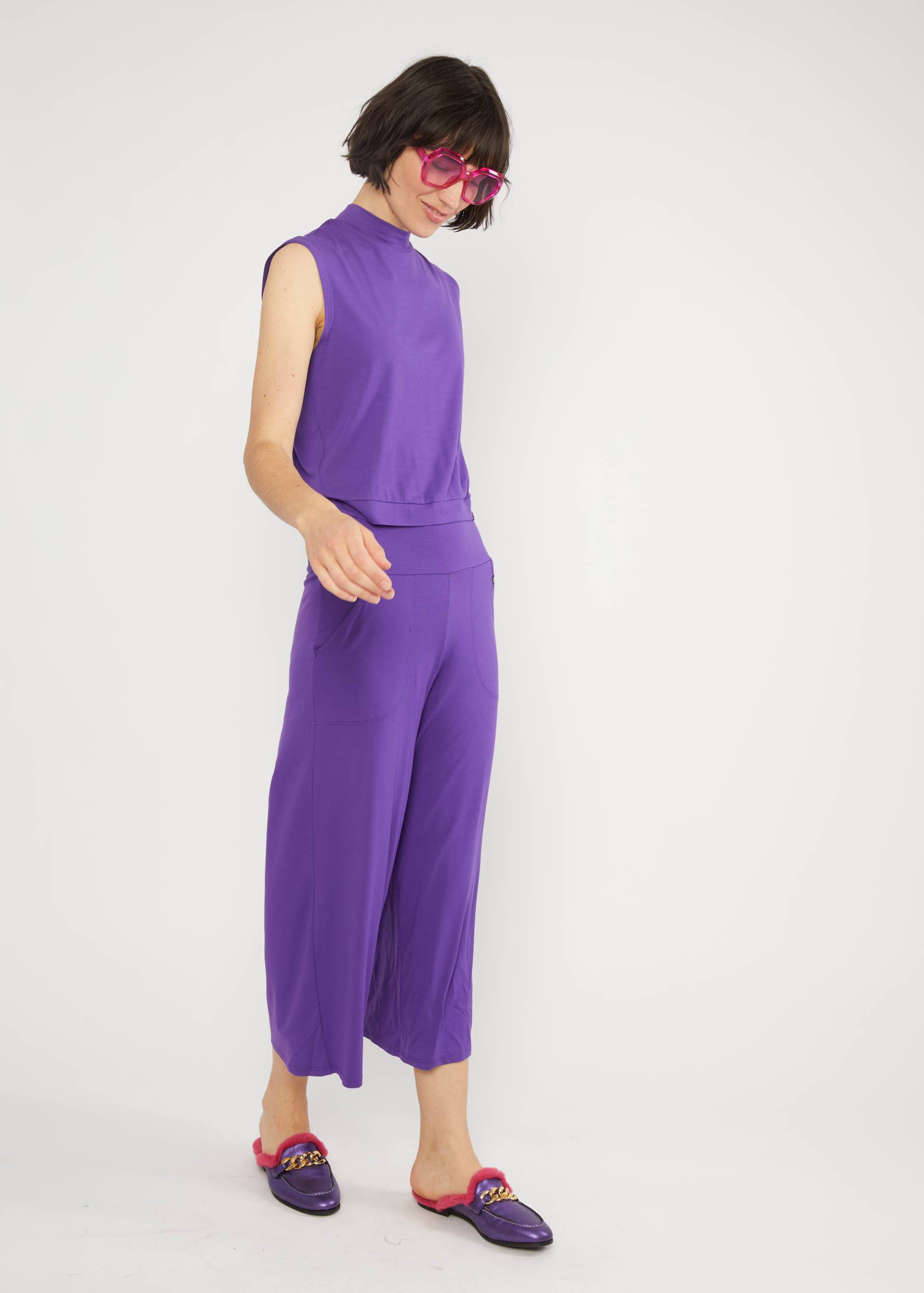 Culottes Cul de Berlin, bold grape lilac, Trousers, Purple