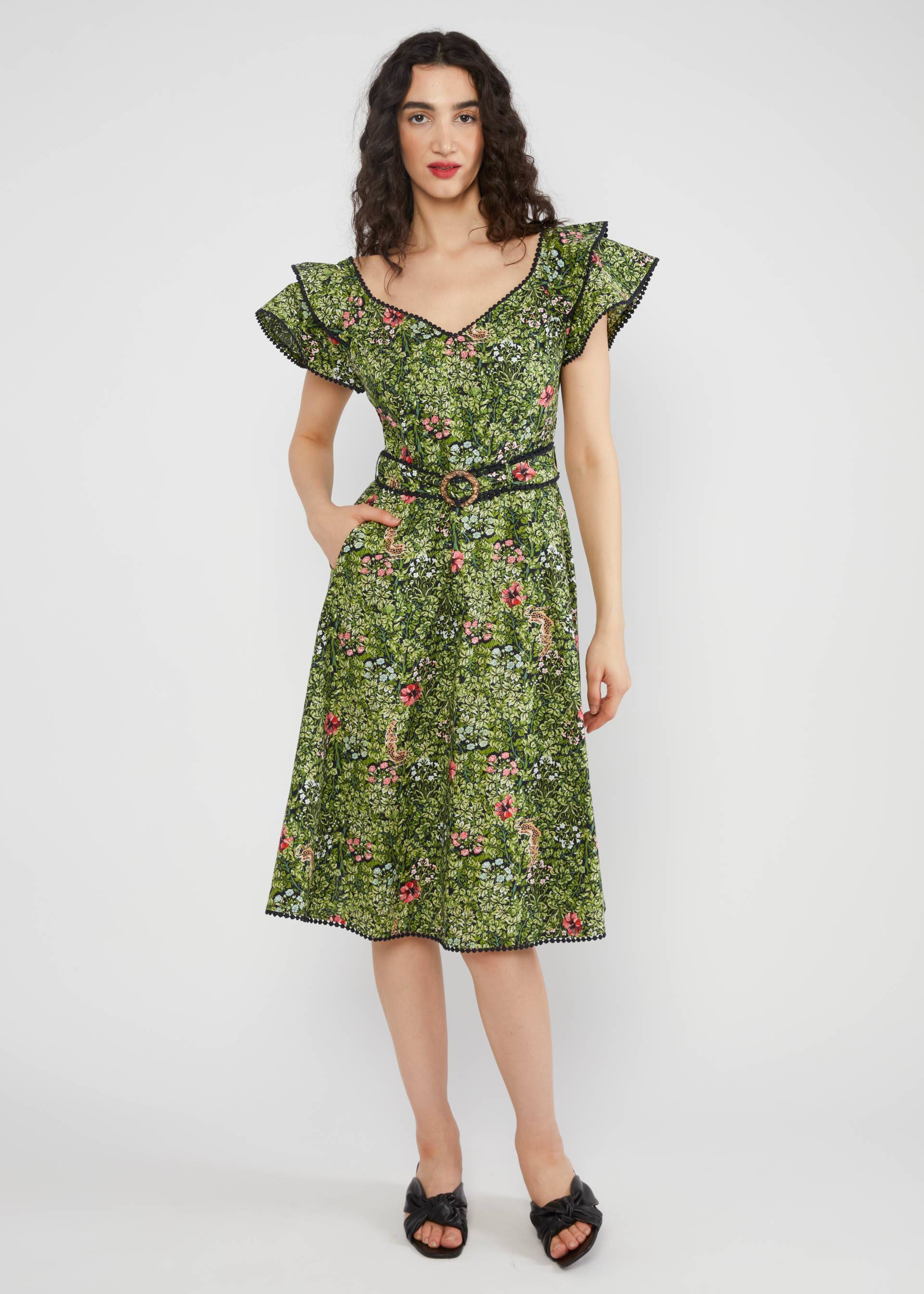 Festliches Kleid Falbala Festival, wild and shy, Kleider, Grün