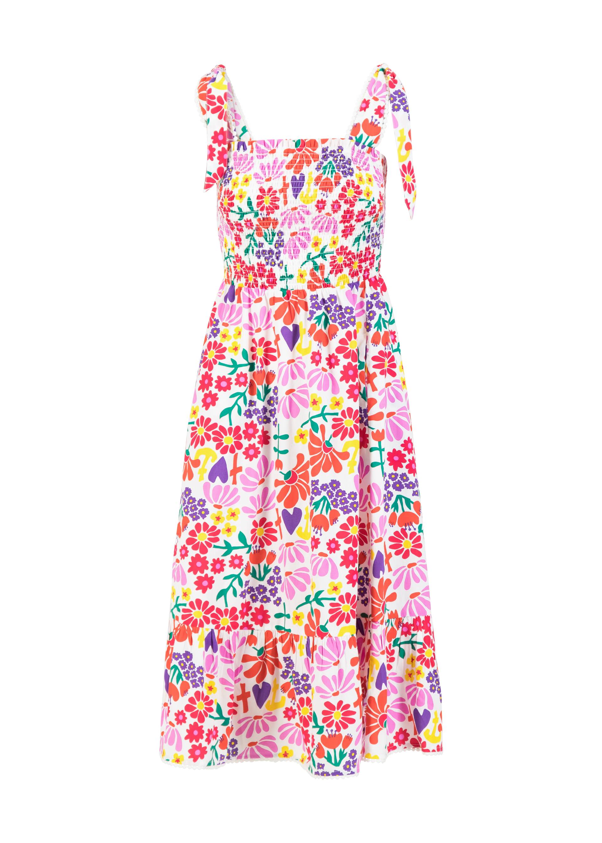 Midikleid Flowerchild, flower market, Kleider, Weiß