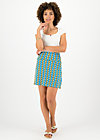 Mini Skirt cloche du soleil, tendril tarzan, Skirts, Blue