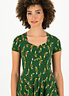 Summer Dress heart on fire, parrot parody, Dresses, Green