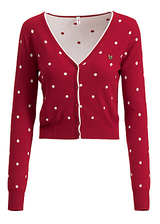 Cardigan powerdots, super red dot, Strickpullover & Cardigans, Rot