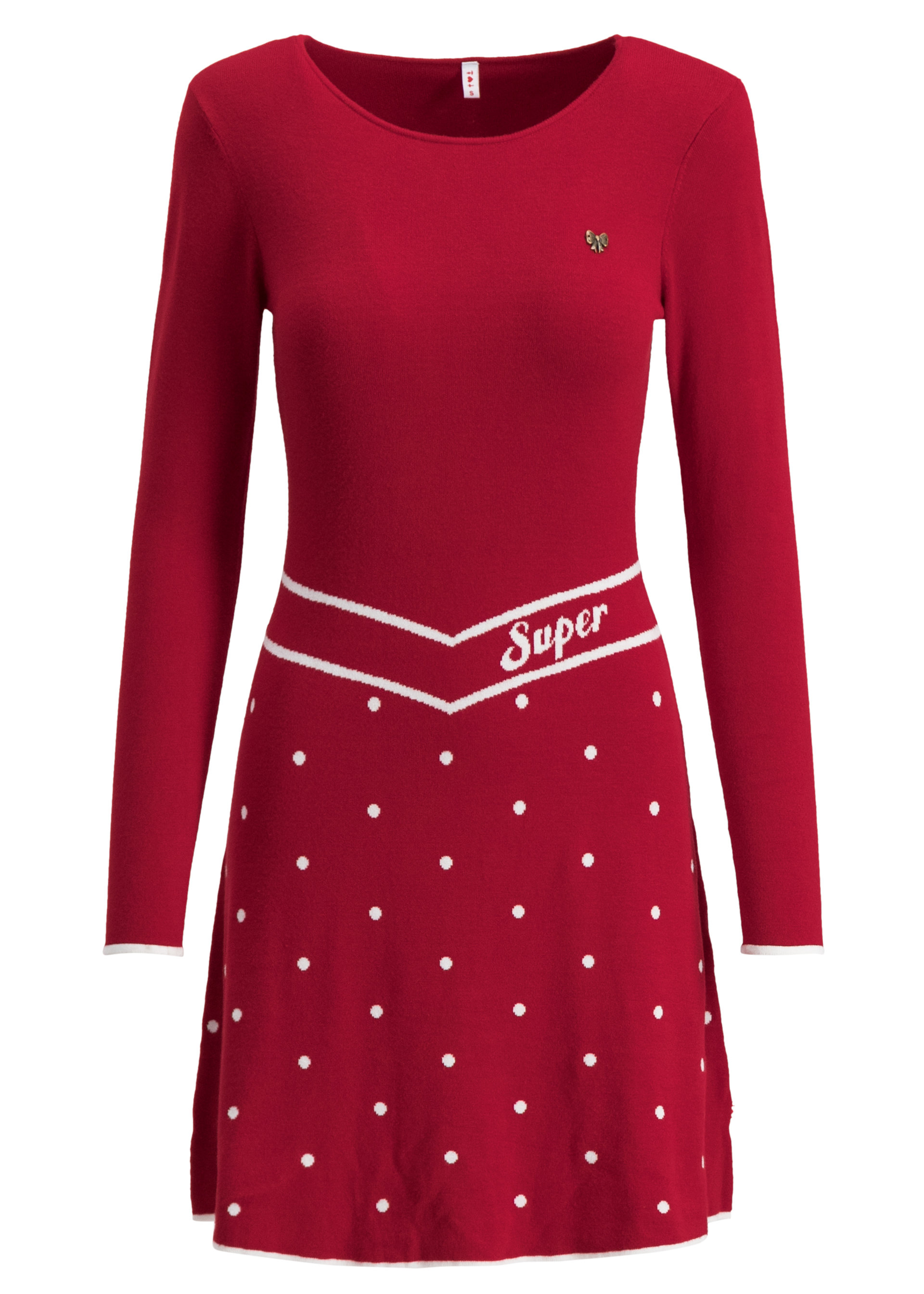 Jumper Dress punktemädel, super red dot, Dresses, Red