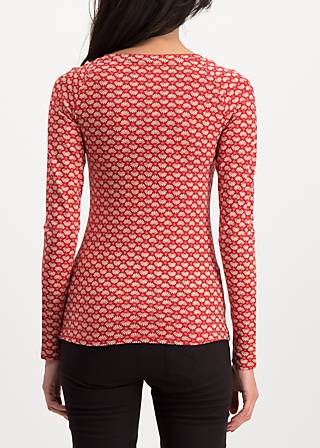 Longsleeve savoir vivre, super flower, Shirts, Rot