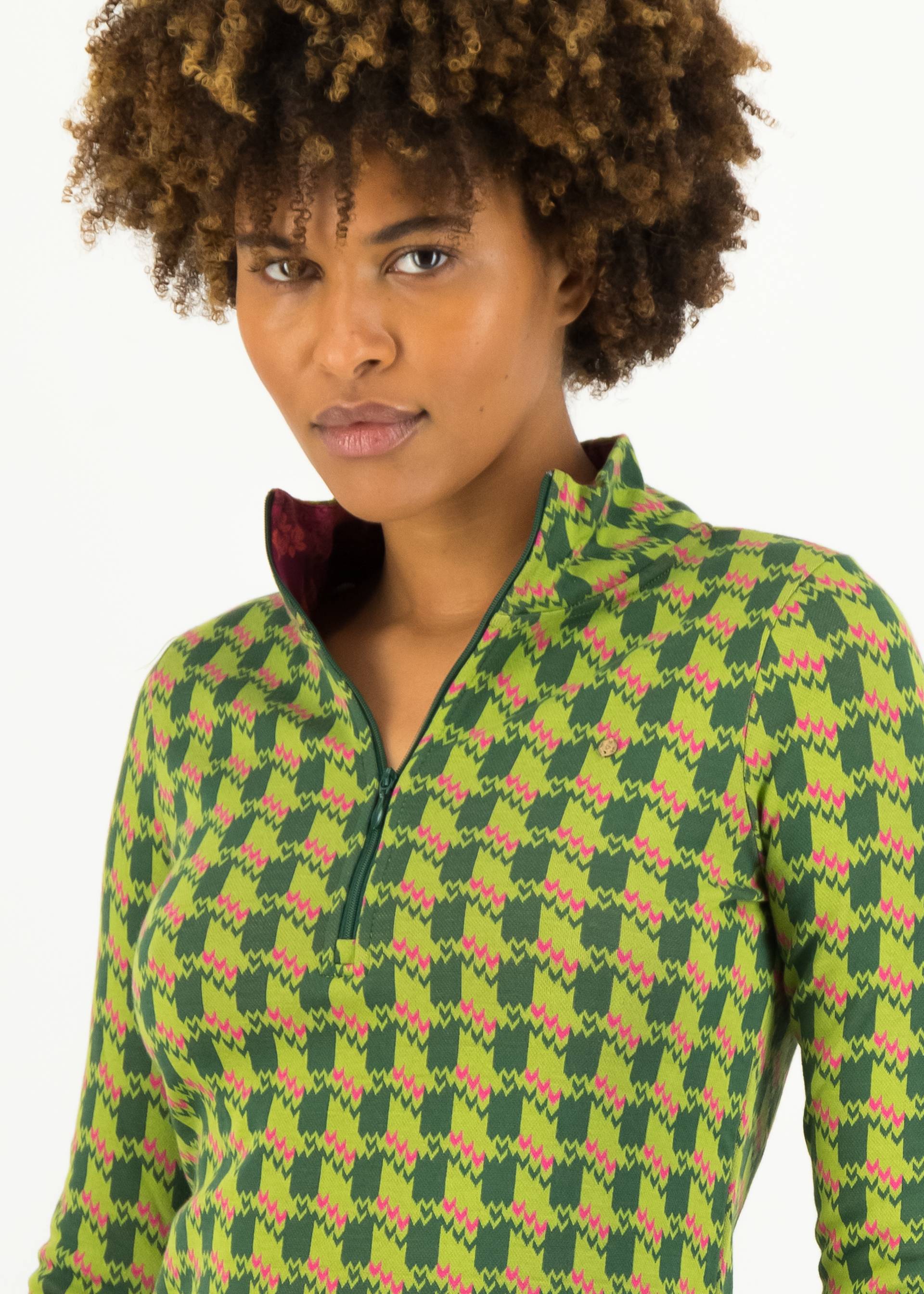 Herbstkleid honest heart, pied-de-poule green, Kleider, Gr&uuml;n