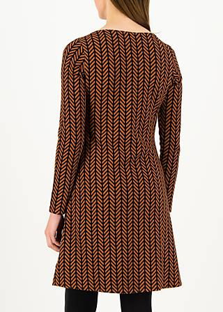 Shift Dress mod a lula, brown zig zag, Dresses, Brown