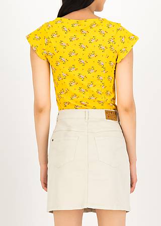 T-Shirt Hot Knot Open Hearted, happy sunday, Shirts, Gelb