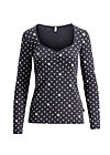 mary lous lovely  longsie , dots of country, Tops, Black