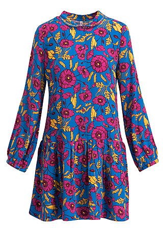 Blusenkleid new romantics, popping poppy, Kleider, Blau