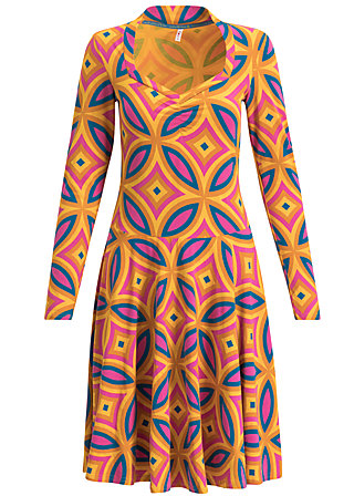 Jerseykleid over the rainbow, plastic fantastic, Kleider, Gelb