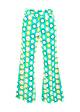 Slacks Bell Bottom Beauty, fresh spring blossom, Trousers, Green