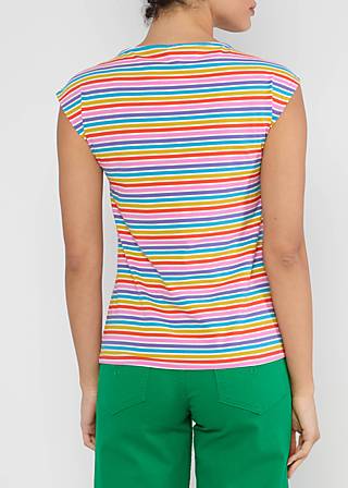 Sleeveless Top Boxy Babe, coral rainbow stripes, Tops, Purple