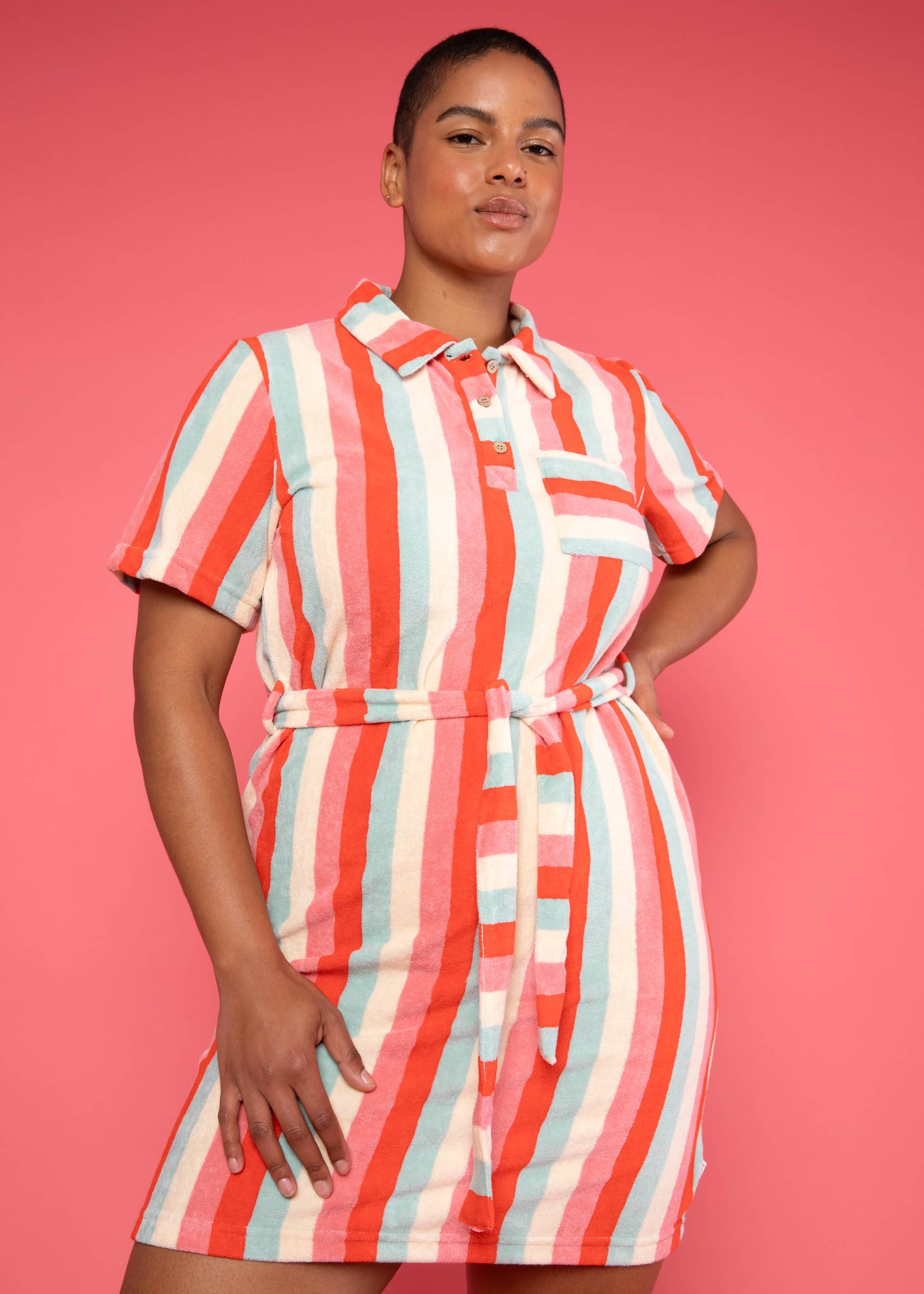 Sommerkleid Grand Slam Madame, candy shop stripes, Kleider, Rot