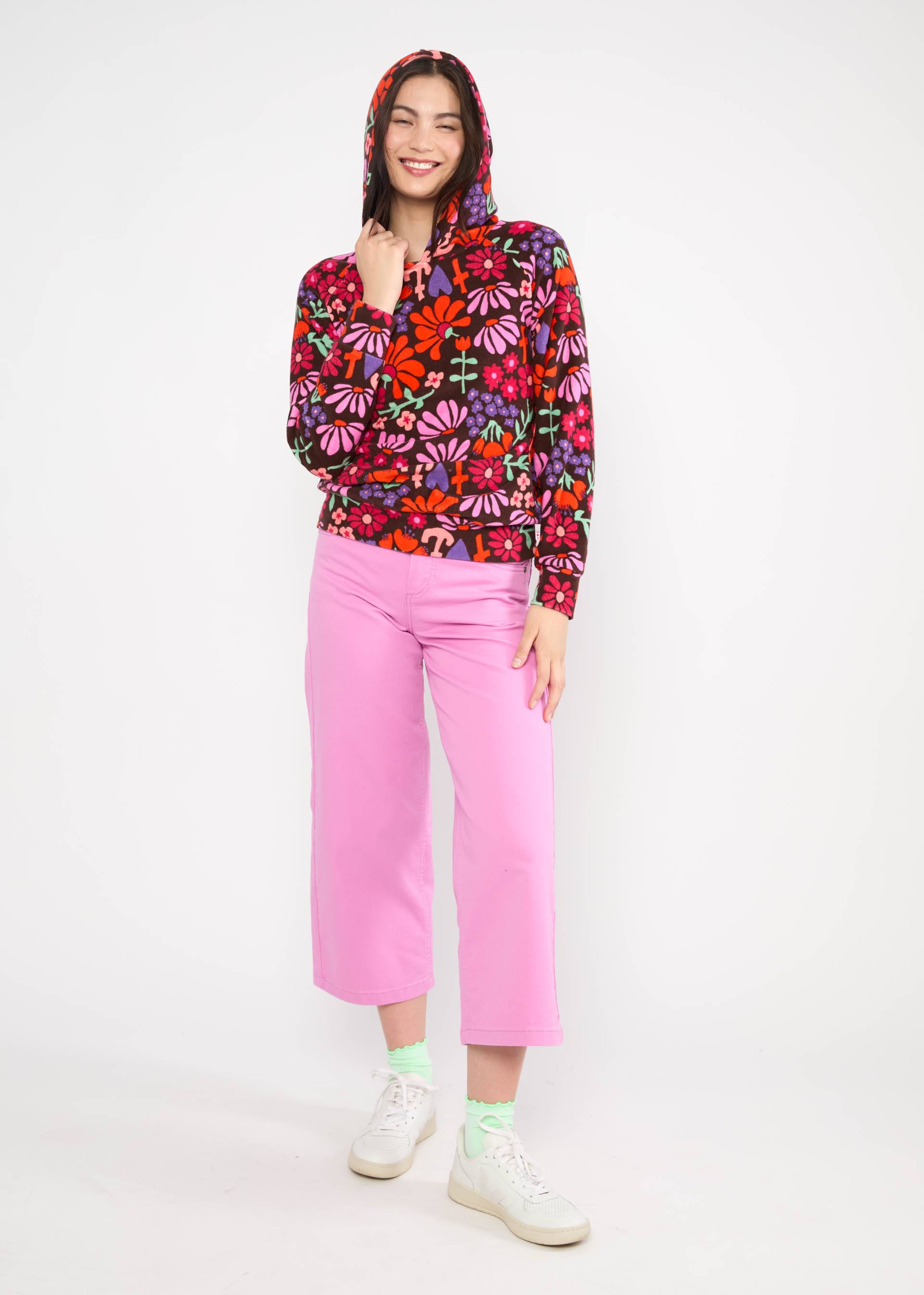 Hoodie Miracle of Wimbledon, vintage flower market, Sweatshirts & Hoodies, Braun