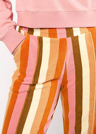 Slacks Bell Bottom Beauty, sunny spirit stripe, Trousers, Brown