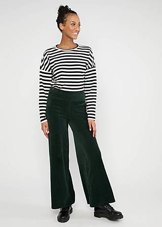 Culotte Jolly Marleen, fine needle green, Hosen, Grün