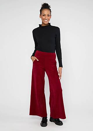 Culotte Jolly Marleen, fine needle red, Hosen, Rot