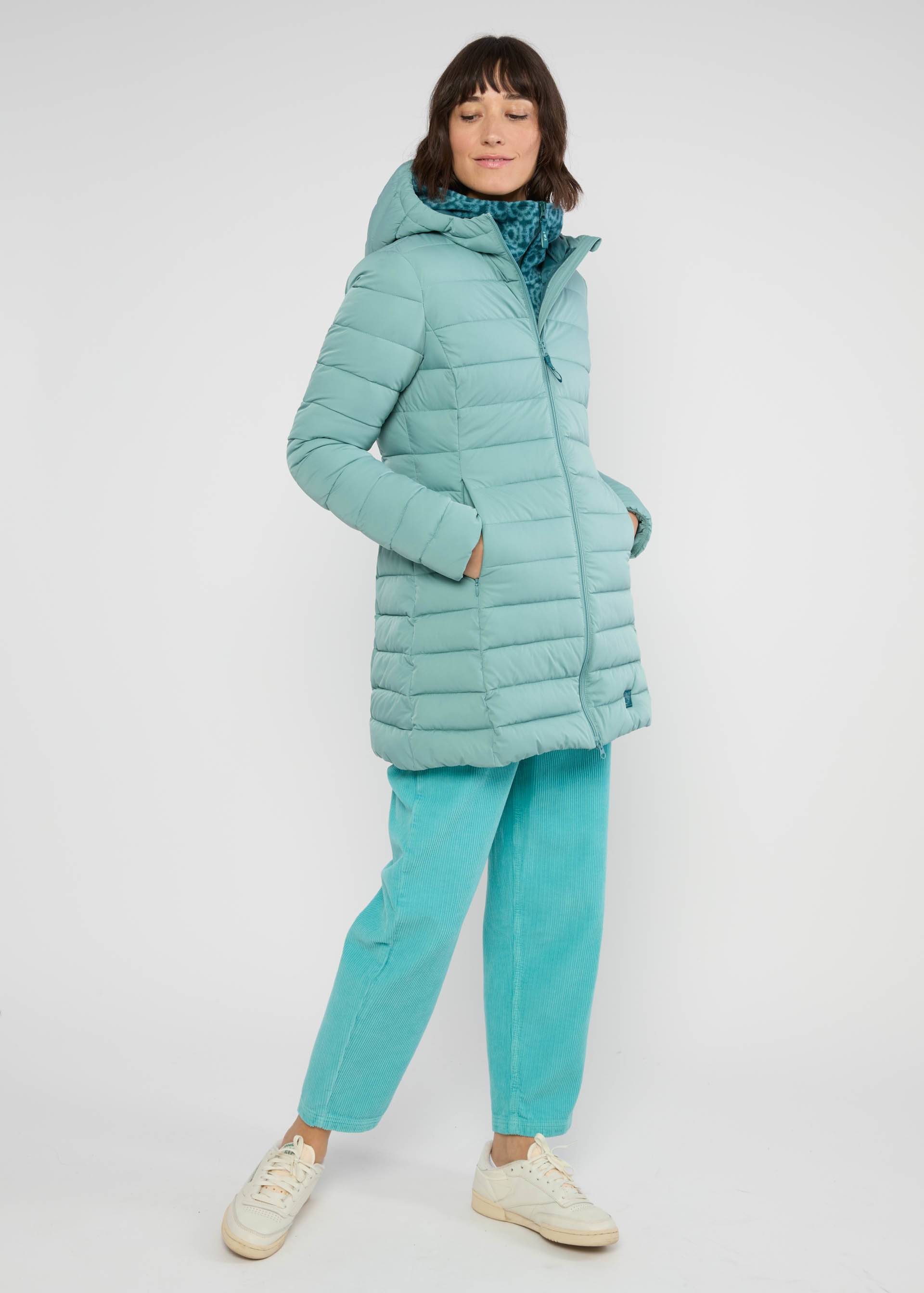 Steppjacke No Down Queen, cold retro blue , Jacken & Mäntel, Blau