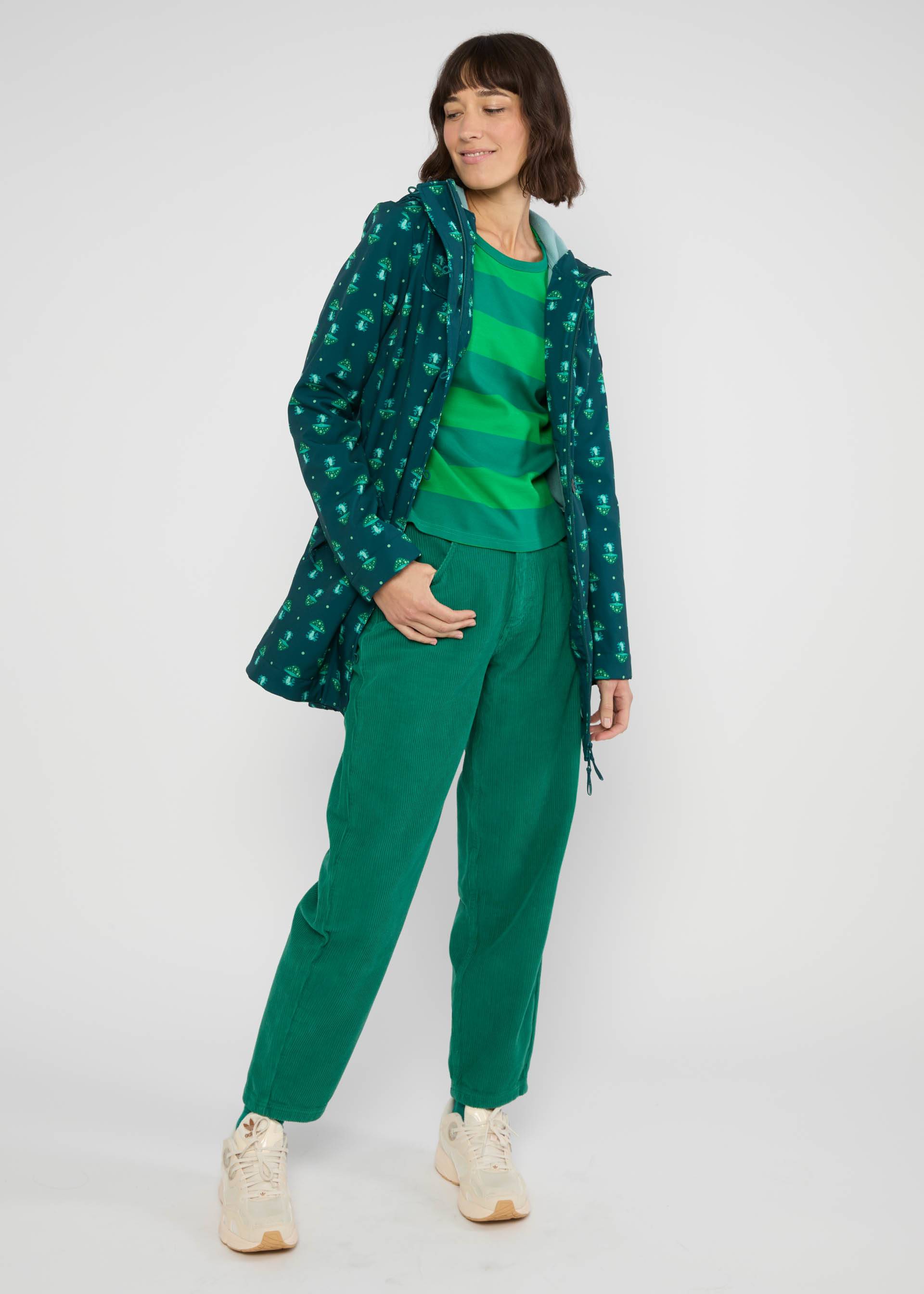 Soft Shell Jacket Wild Weather, magical night mushroom, Jackets & Coats, Green