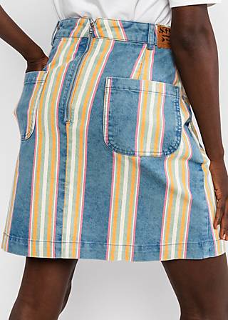 Jeansrock Coquetry Charm Marquee, summertime stripes, R&ouml;cke, Blau
