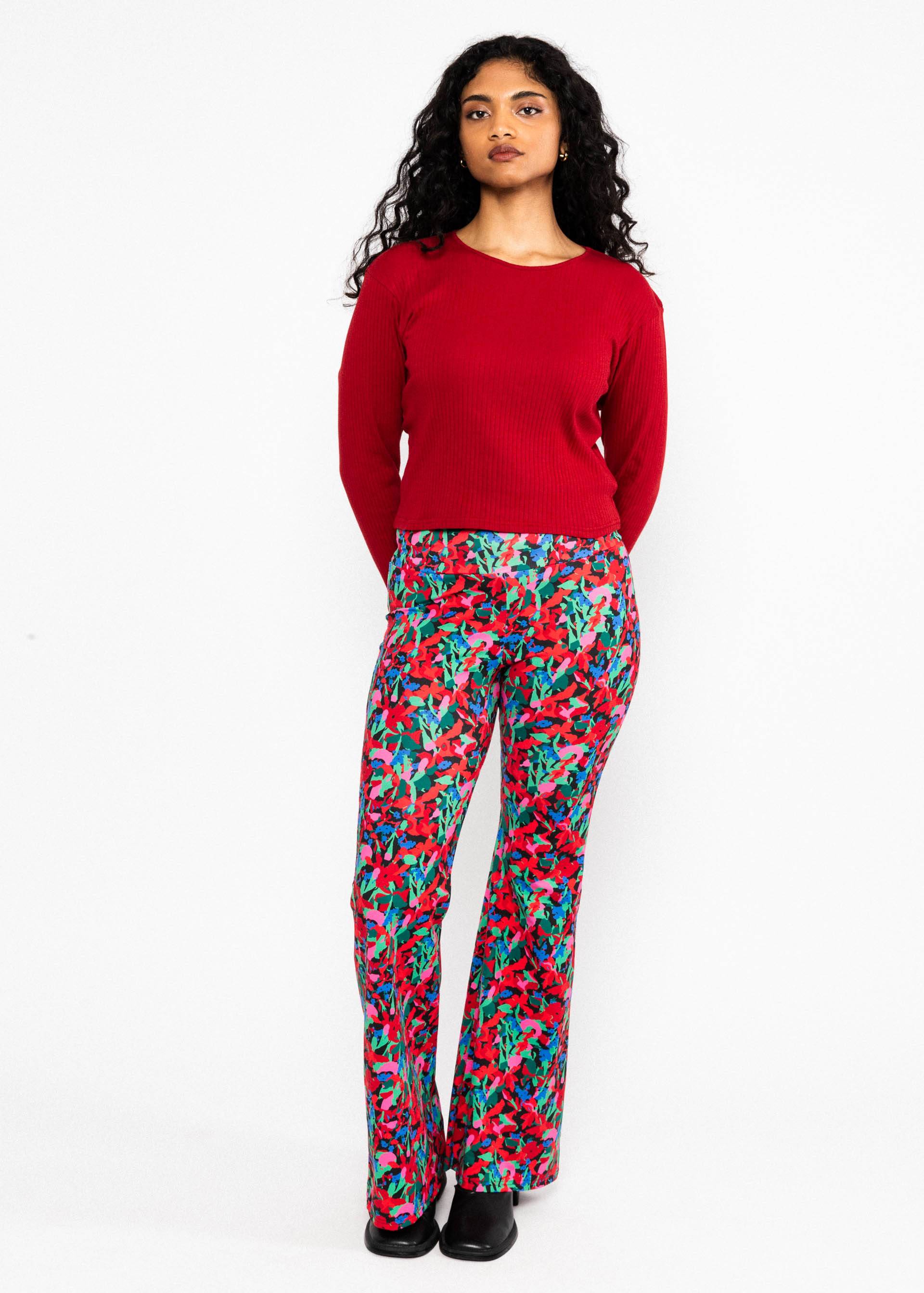 Schlaghose Dancing Jazz, cavewoman painting, Hosen, Schwarz