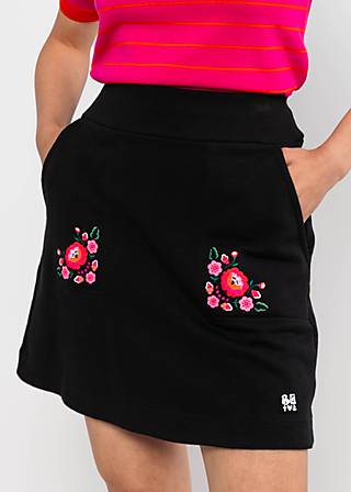 Sweat Skirt Lounge Lover, back to black, Skirts, Black