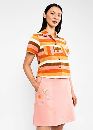 Sweat Skirt Lounge Lover, happy beach palms pink, Skirts, Pink