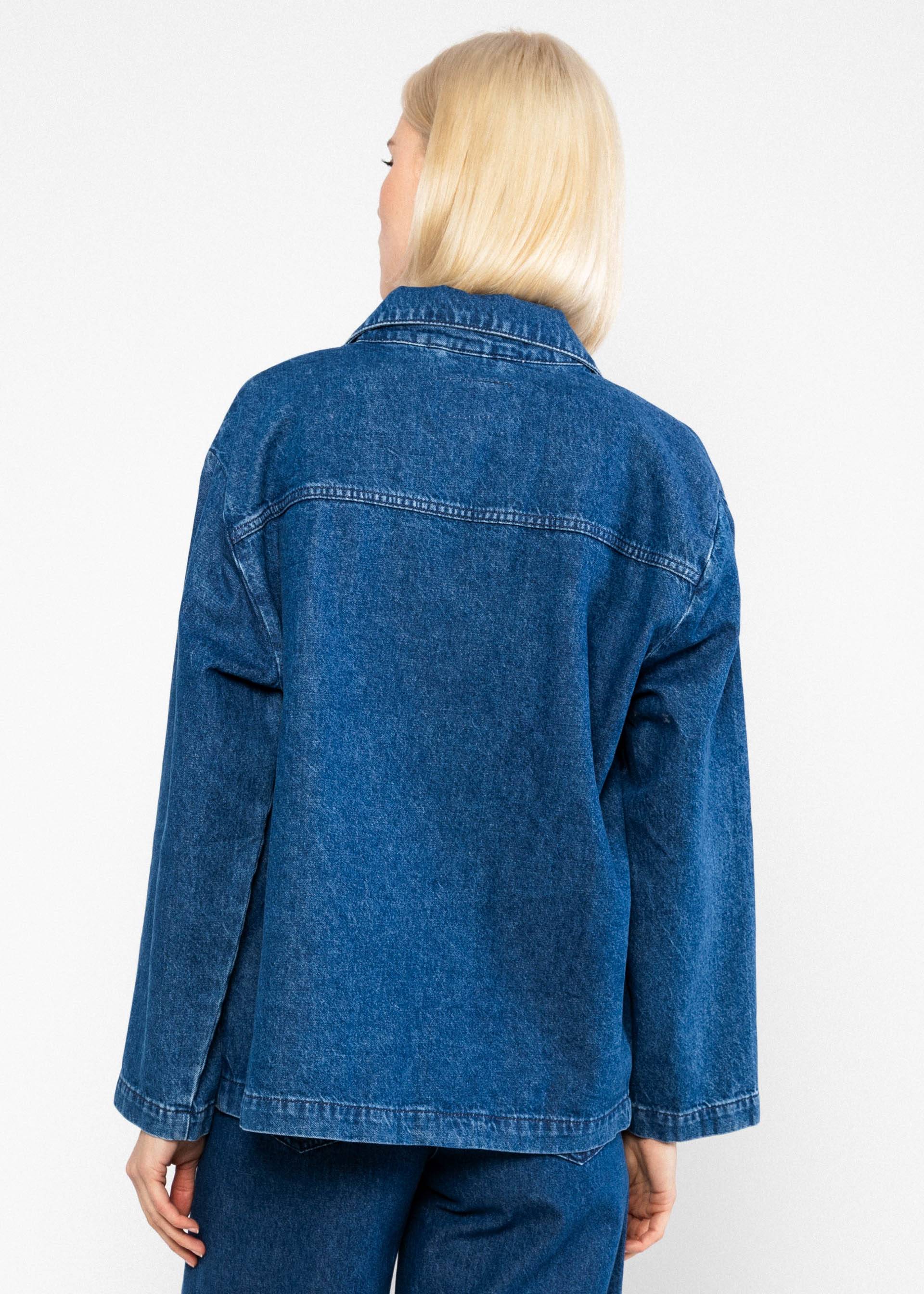 Hemdjacke Love Shack, ocean indigo denim embroidery, Jacken & M&auml;ntel, Blau