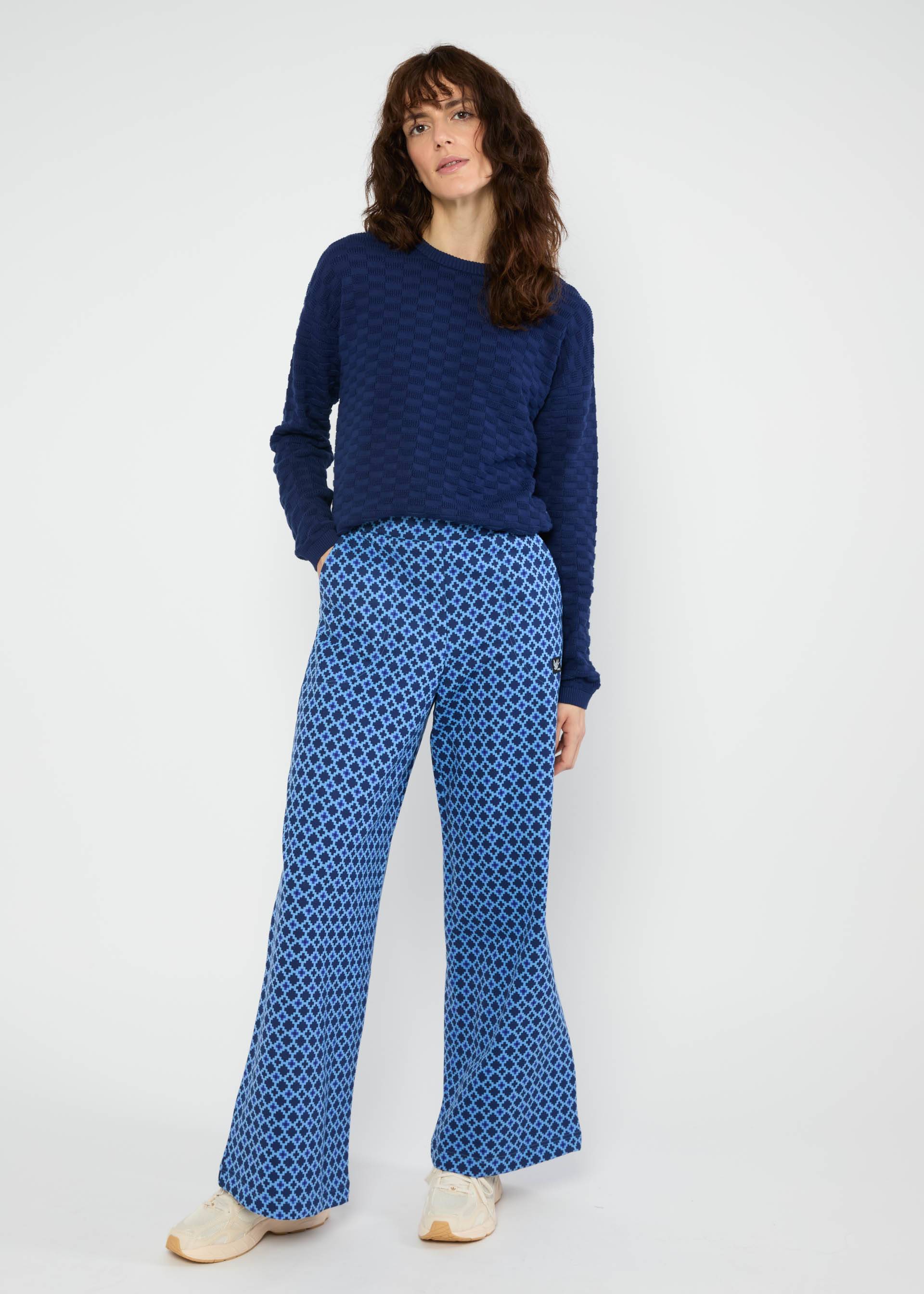 Marlenehose Die Beene von Marlene, quilted blue dream, Hosen, Blau