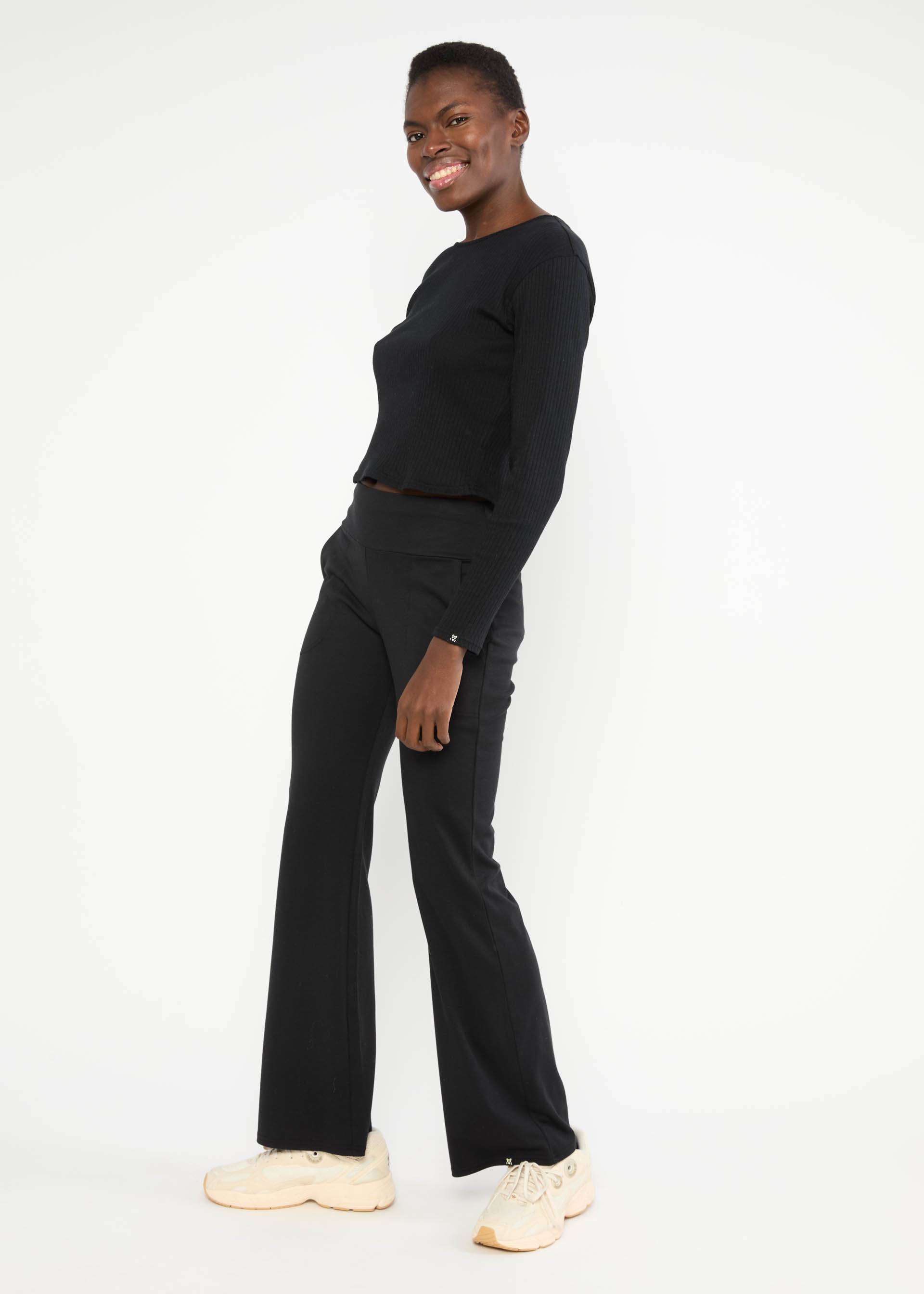 Flares Flare Vibe, magical art black, Trousers, Black