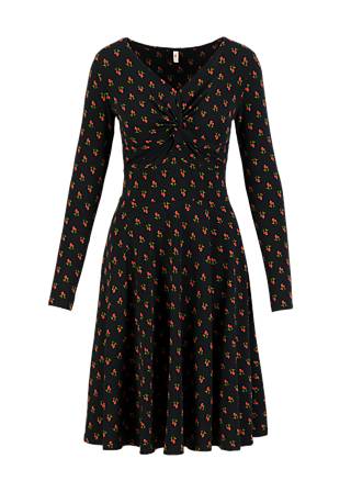 Jerseykleid Hot Knot, red rosehip, Kleider, Schwarz