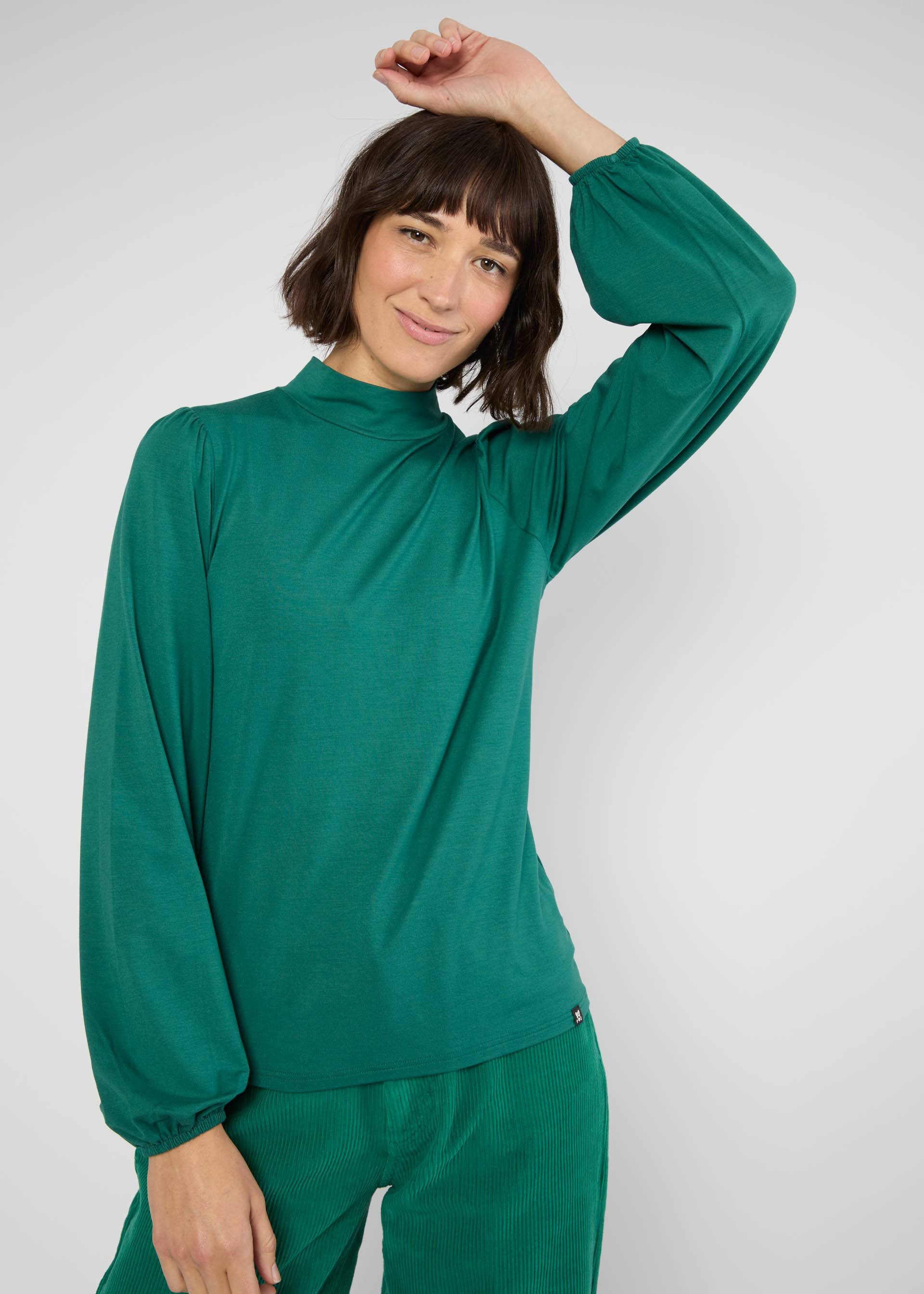 Longsleeve Lonely Lips Angel, scandalous green, Tops, Green