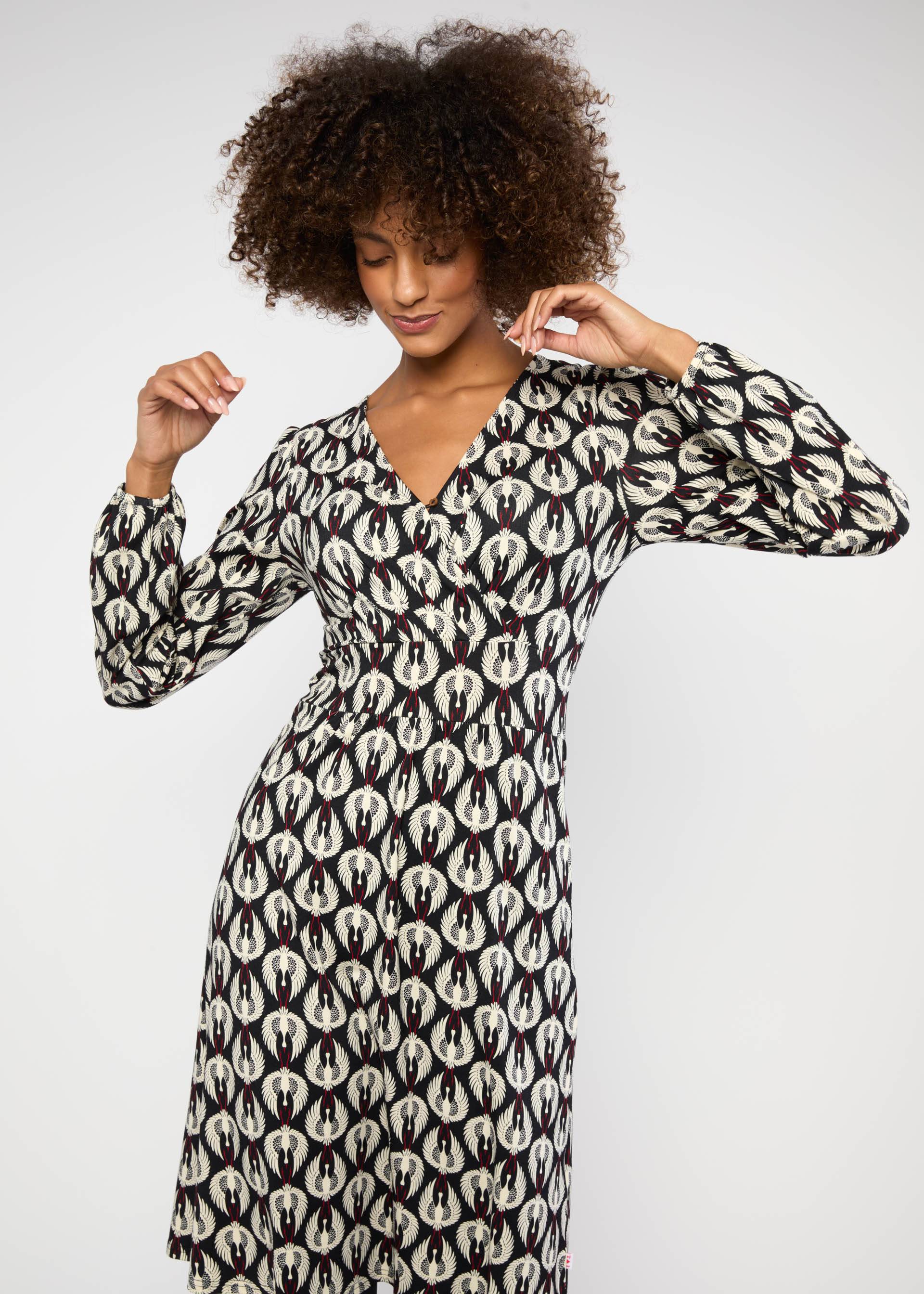 Jerseykleid Something old Something new, crane covey, Kleider, Schwarz