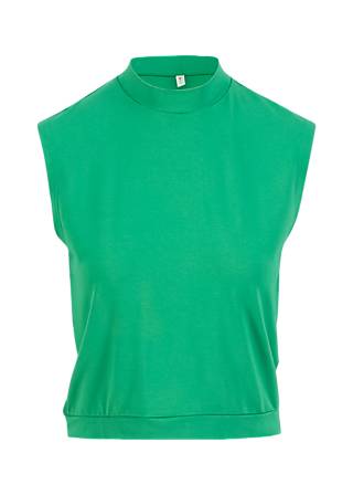 Sleeveless Top Tiny Turtle, strong green, Tops, Green