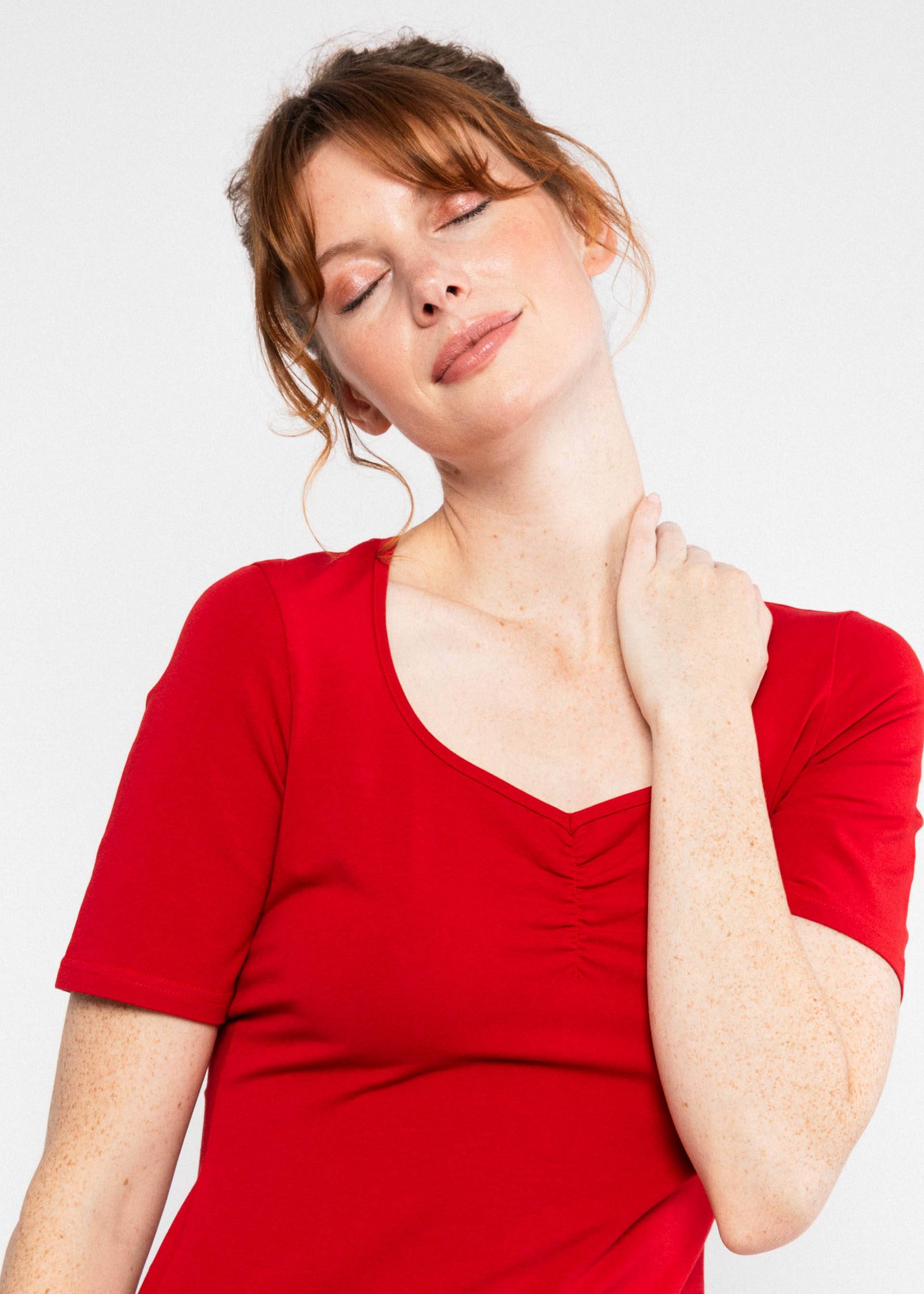 T-Shirt Balconnet F&eacute;minin, summer cherry red, Tops, Red