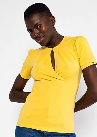 T-Shirt Criss Cross Cœur, yummy yellow, Shirts, Gelb