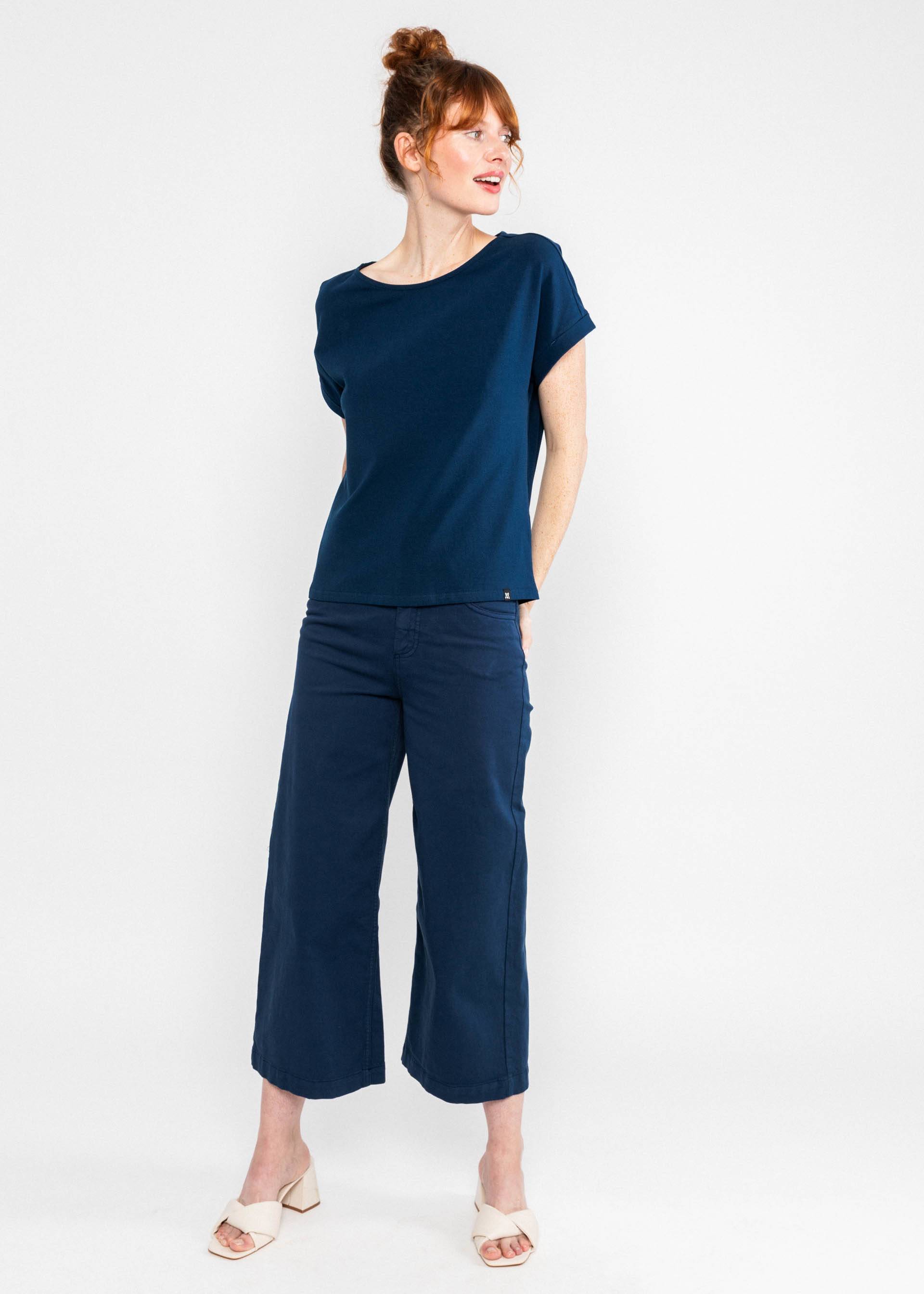 Jersey Top Glow and Grow, dark ultramarine blue, Tops, Blue