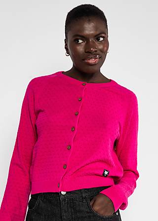 Cardigan Sweet Knit, pink dragon fruit knit, Cardigans, Pink