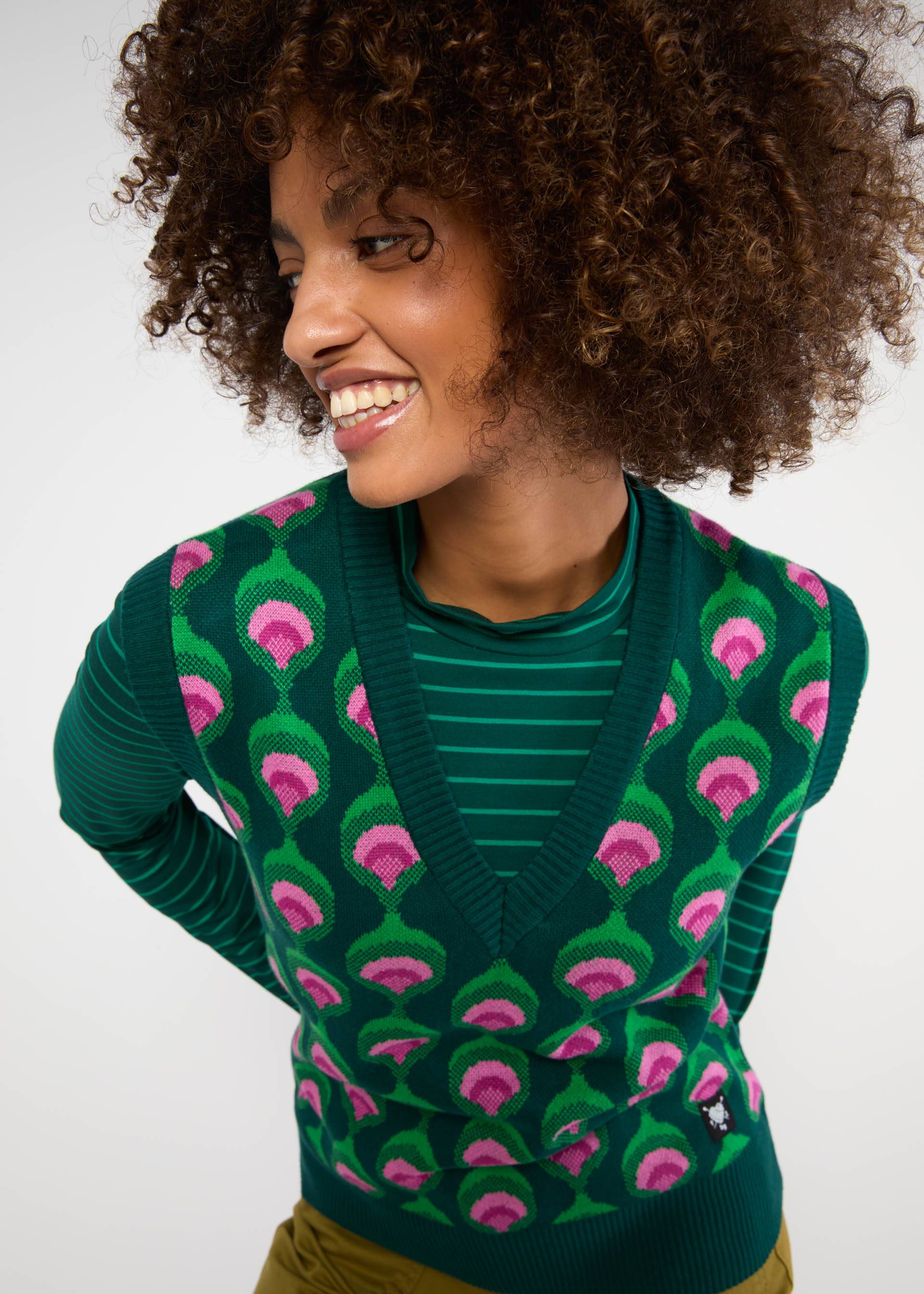 Strick-Pullunder Cute Storyteller, frog kisses, Strickpullover, Grün