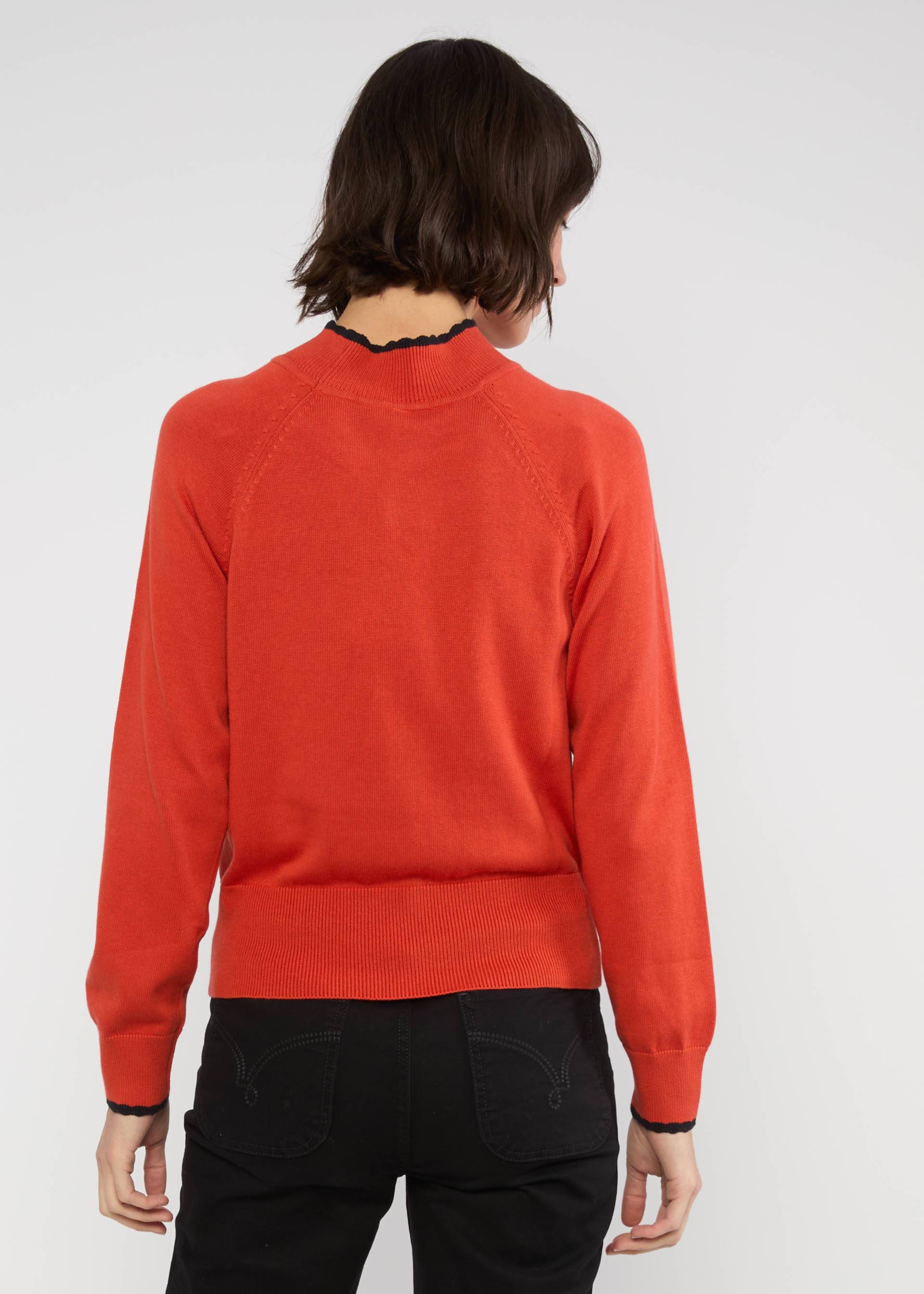 Strickpullover Delicious Minds, autumn shine red, Strickpullover, Rot