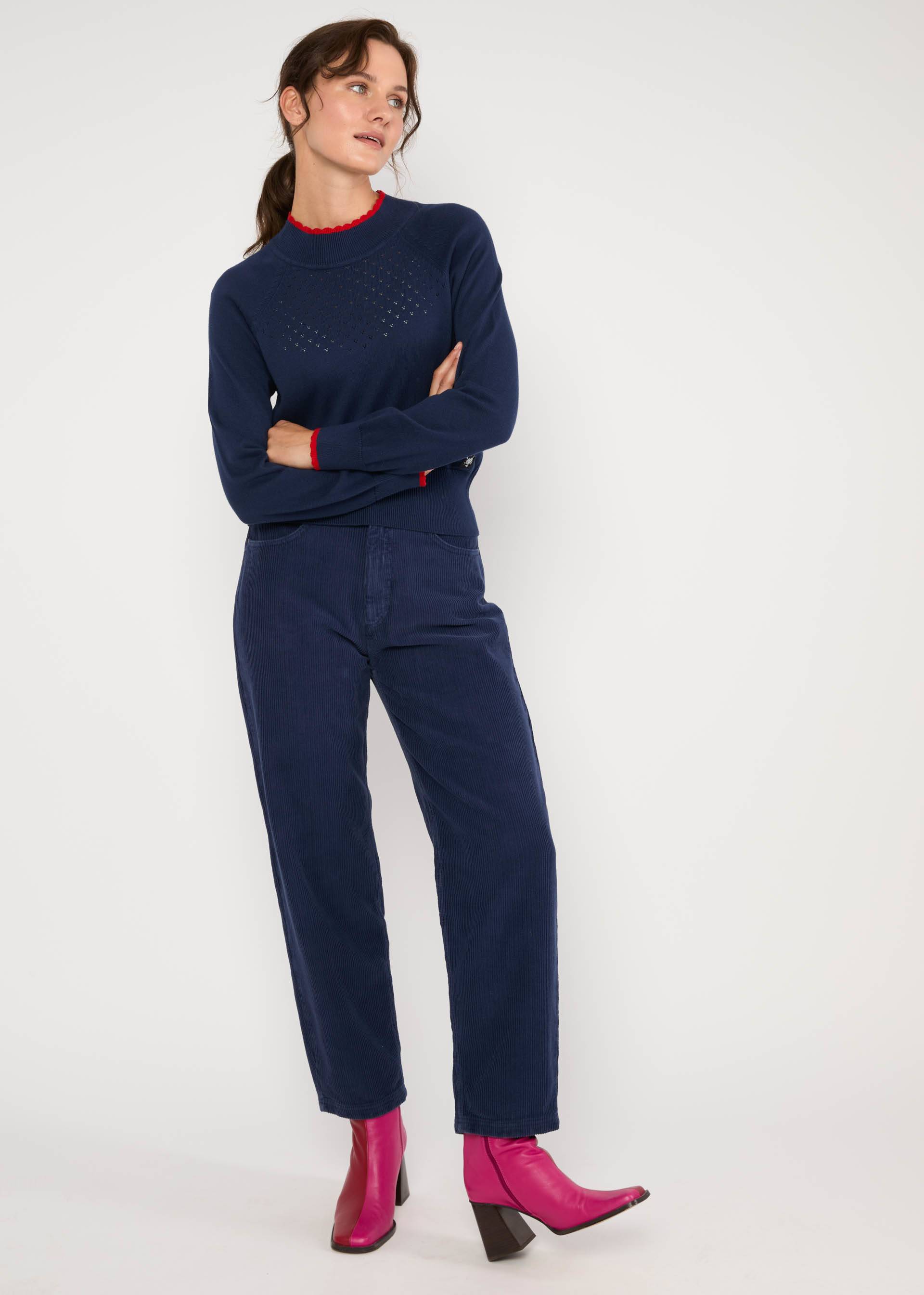 Strickpullover Delicious Minds, cold wind blue, Strickpullover, Blau