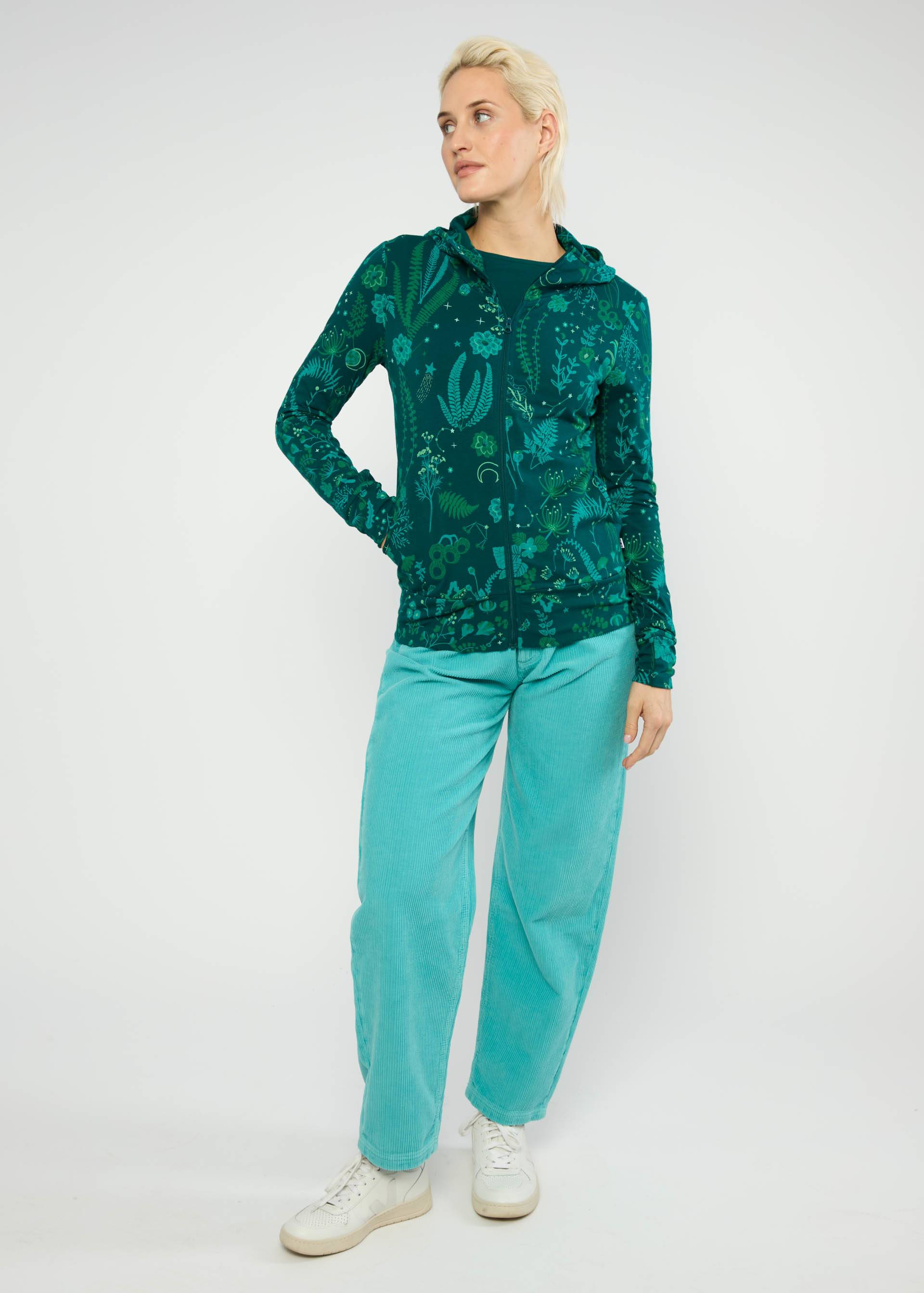 Kapuzenjacke Scuba Duba zip up, magical night walk, Sweatshirts & Hoodies, Grün