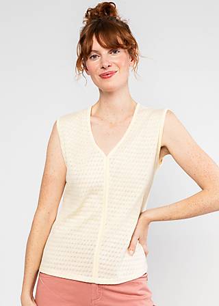 Top Filigree Frontluke, cat's paw white, Shirts, Wei&szlig;