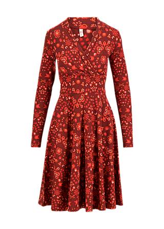 Herbstkleid Shalala Tralala Shawl, cosy carpet, Kleider, Rot