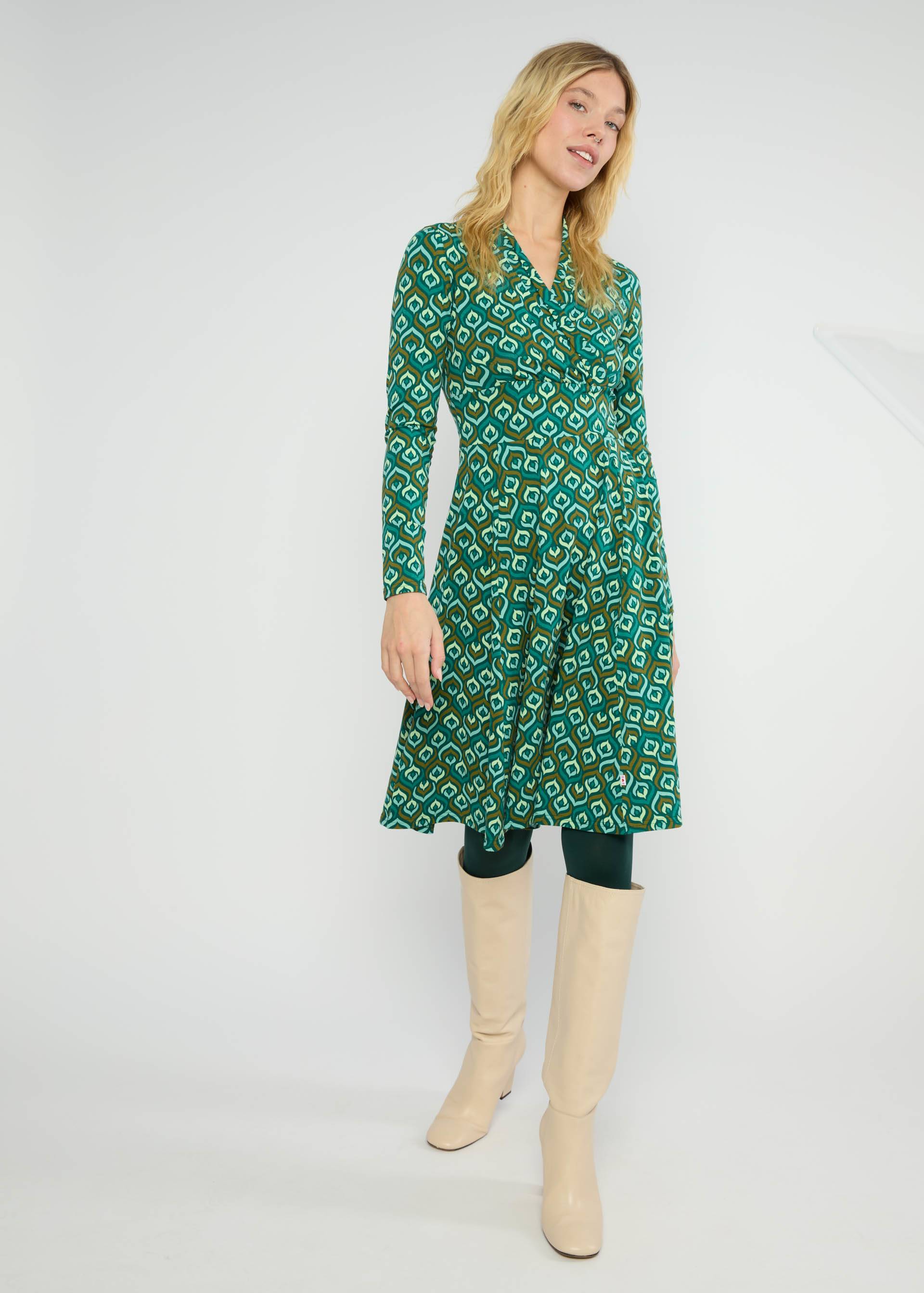 Herbstkleid Shalala Tralala Shawl, colorful ducky, Kleider, Grün