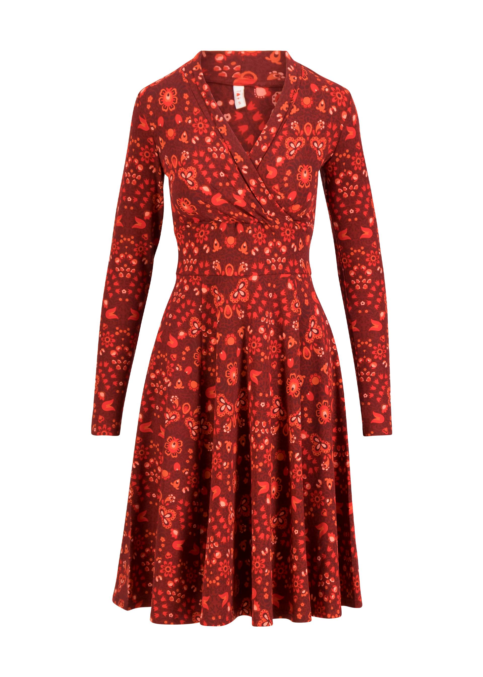 Herbstkleid Shalala Tralala Shawl, cosy carpet, Kleider, Rot