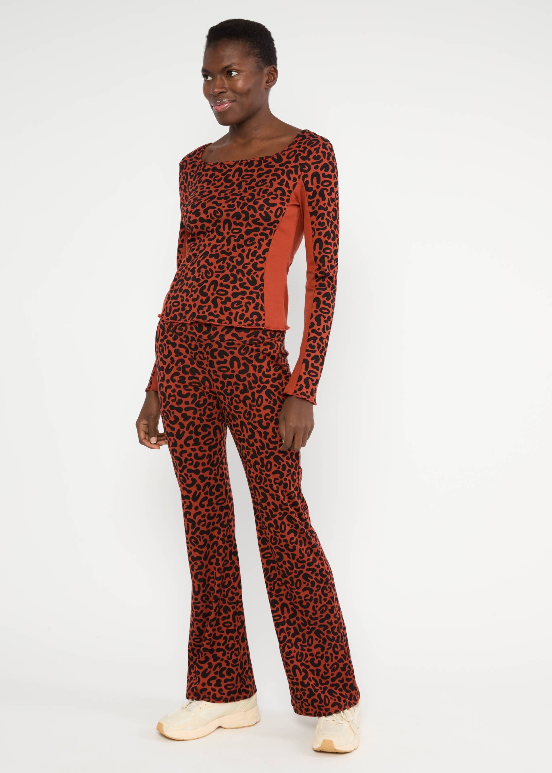 Schlaghose Flare Vibe, leo or no leo, Hosen, Braun